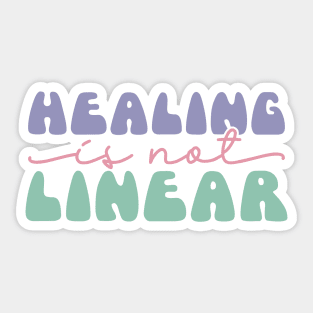 healing is not linear Sticker